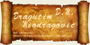 Dragutin Miodragović vizit kartica